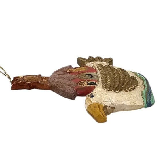 Noahs Ark Peace Dove Star Christmas Ornament Holiday Resin Vintage MCM Decor - Picture 8 of 16